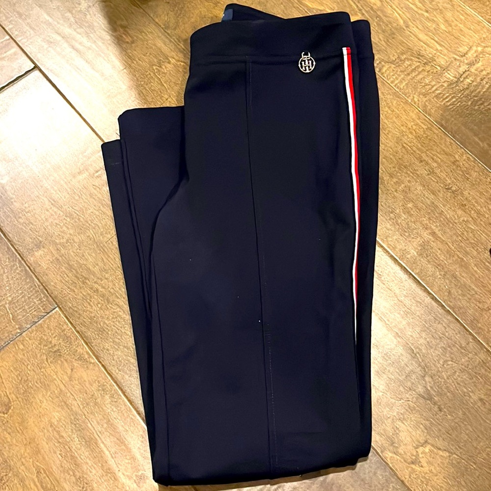 Tommy Hilfiger Navy Pants with Red & White Stripe